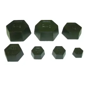 DISCOUNT PREMIER QUALITY METRIC HEXAGONAL CALIBRATION WEIGHT SET