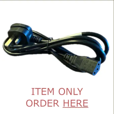 Click Here To Enlarge This Photo Of Replacement Mains Lead &lpar;IEC Straight&rpar;