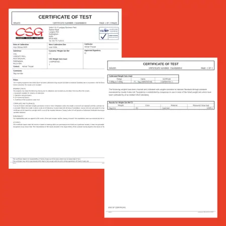 Click Here To Enlarge This Photo Of ISO 9001&colon;2015 Traceable Calibration Certificate &lpar;Any Model&period;&rpar;
